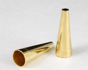 25660Y-O-170B 4pcs Antique Brass Base Metal Bead Cap Cone 17x16mm