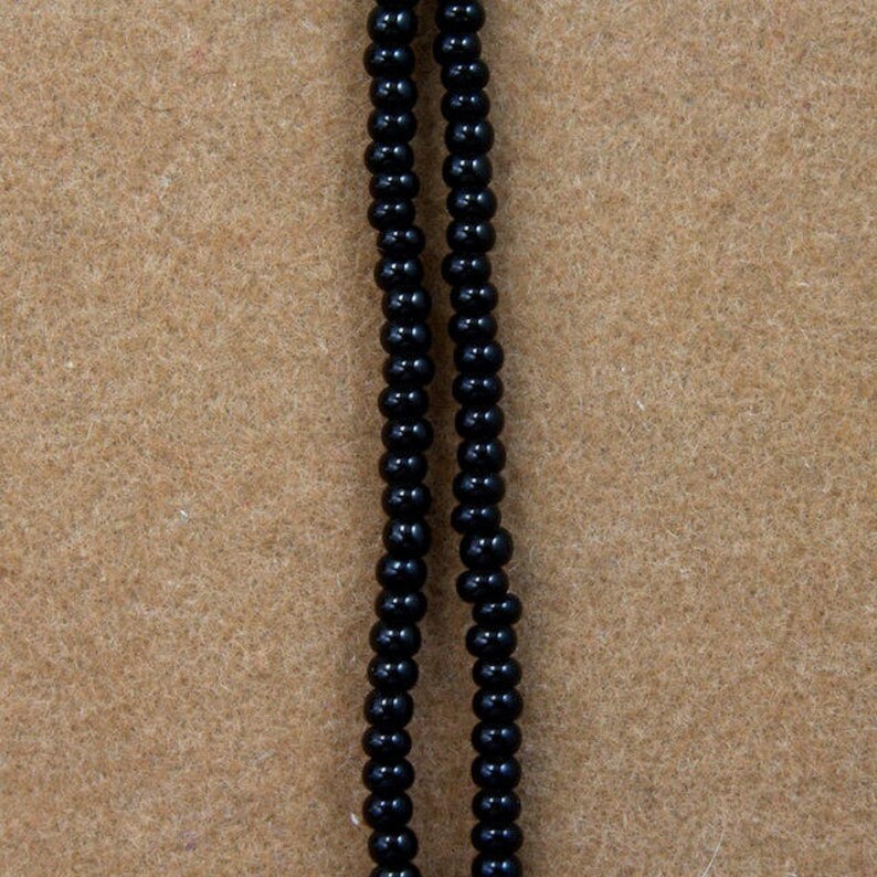 12 Kilo 110 Opaque Black Czech Seed Bead #CSG002