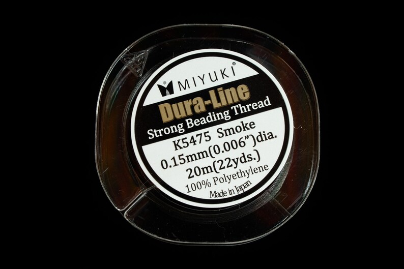 Miyuki Dura-line 0.15mm Smoke Beading Thread #CDA020