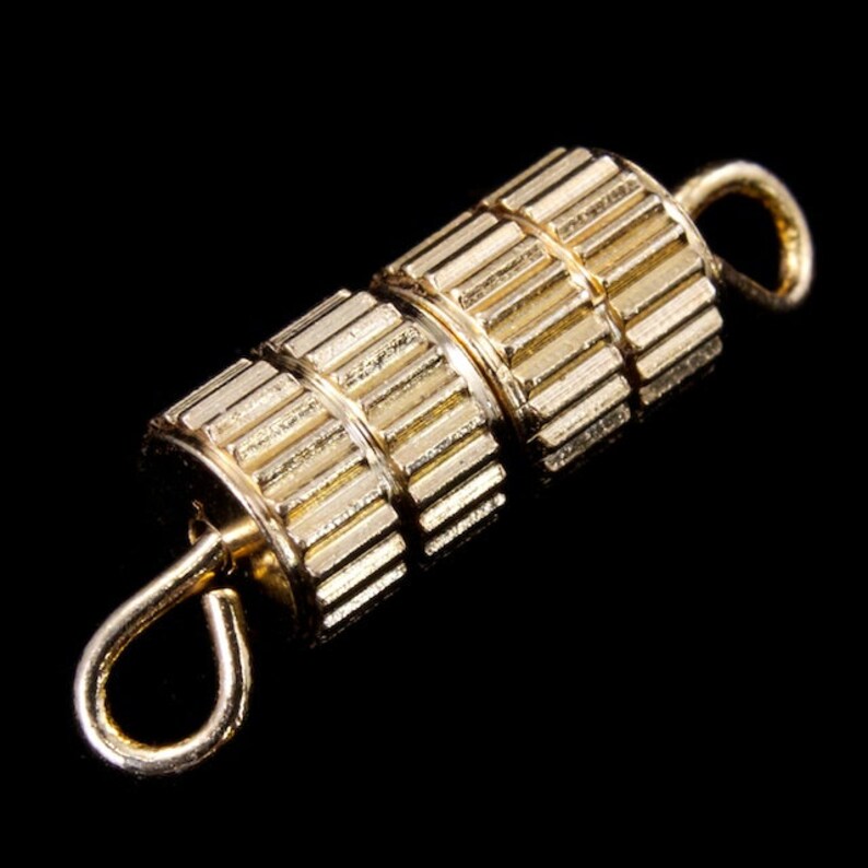 17mm Gold Barrel Clasp CLA004 Etsy