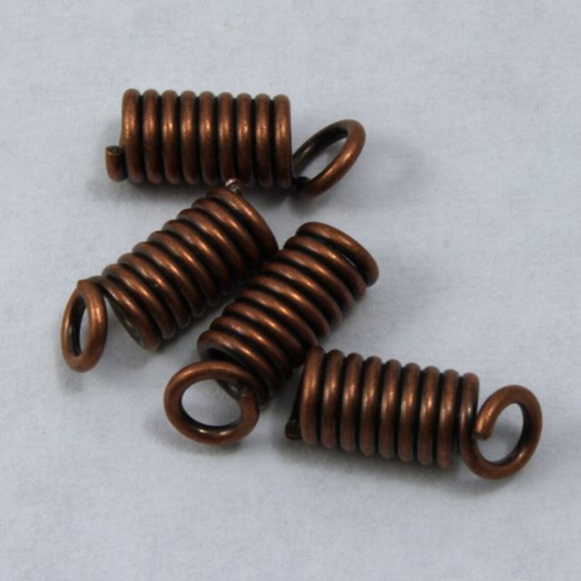 8mm Antique Copper Coil Spring Cord End MBG216 Etsy