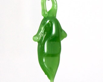 25mm Green Pea Pod Drop (2 Pcs) #3126