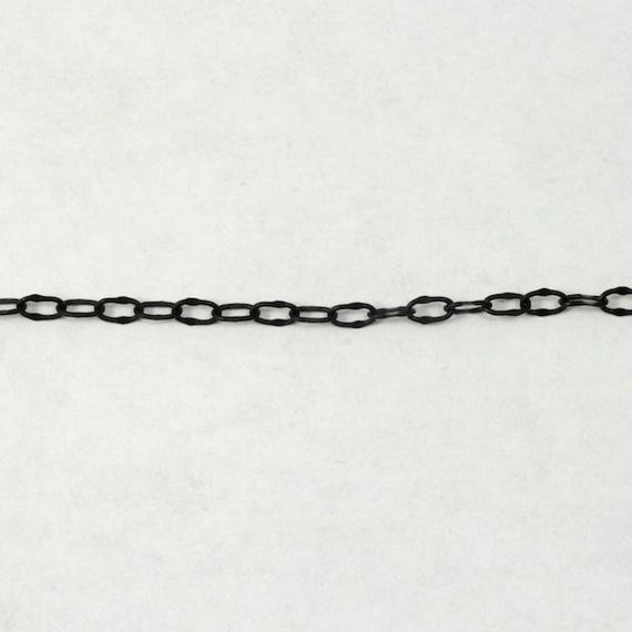 4mm x 3mm Classic Cable Chain CC173 Matte Black