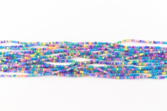 11//0 Matte Opaque Multi Mix Czech Seed Bead 10 Gm, Hank, 1//2 Kilo #CSG255