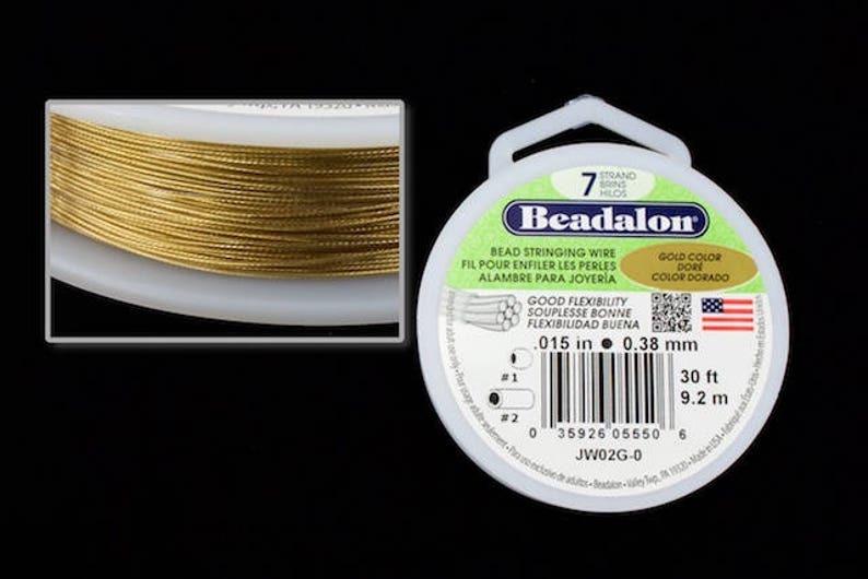 For Beading 0.38mm Tigertail Wire 50 Meter Roll UK Seller Choose Colour