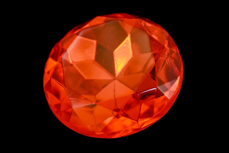 25mm Hyacinth Faceted Point Back Fancy Stone XGP006G Etsy