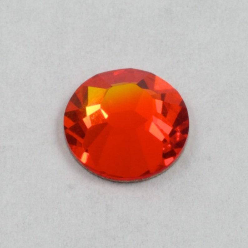 Swarovski 2058/2088 Fire Opal Flat Back Rhinestones 5ss 7ss Etsy