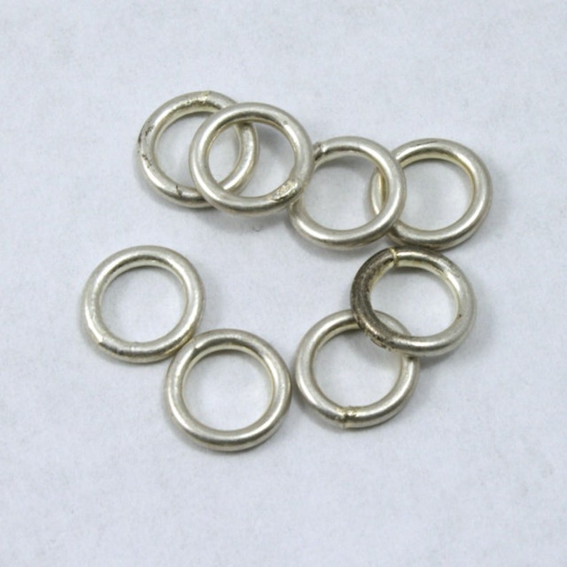 6mm Antique Silver Jump Ring 21 Gauge #RJA024
