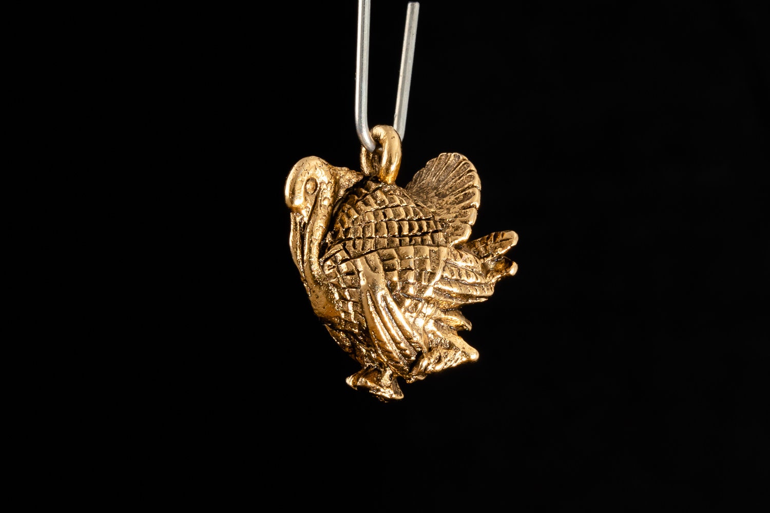 16mm Antique Gold Turkey Charm CMA711 Etsy