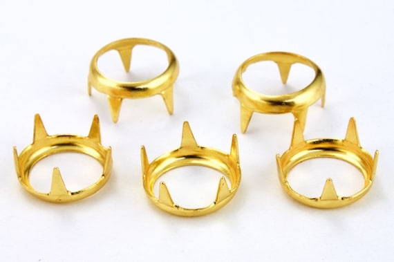 7MM//SS34 Rim Settings 75 Pieces Gold