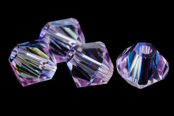 Violet CAL Please Read Item Description 6 5mm Swarovski 5301 Crystal Bicones