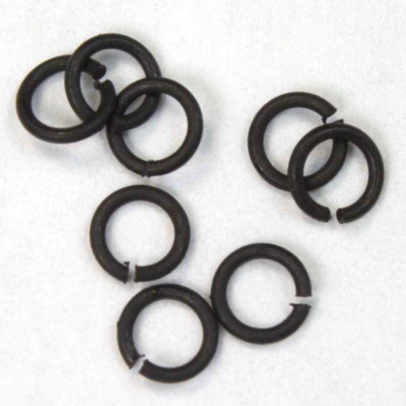 4mm Matte Black Jump Rings 21 Gauge RJD023 Etsy