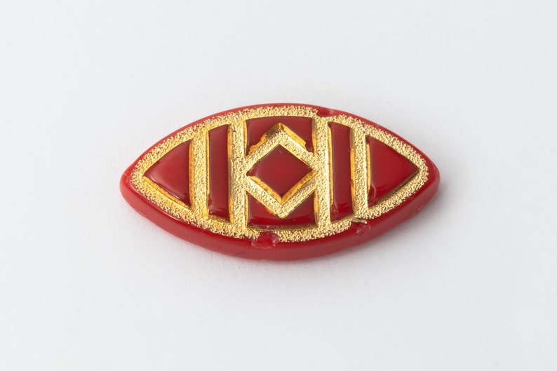 9mm x 18mm RedGold Navette Cabochon #XS97-E-3