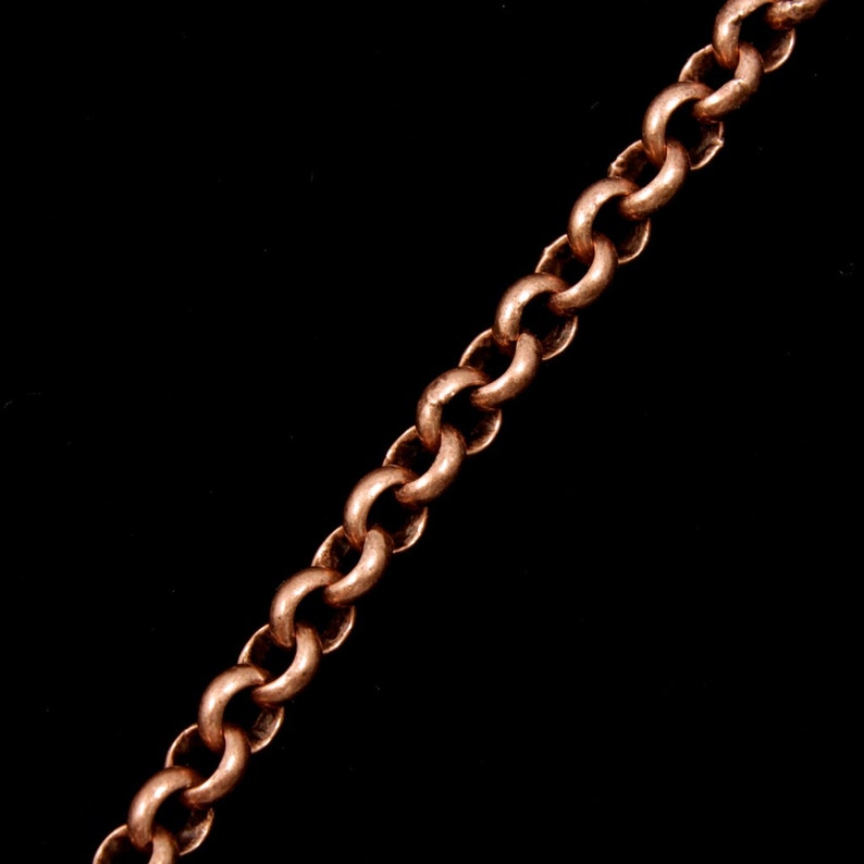Antique Copper 3.5mm Rolo Chain #CC144