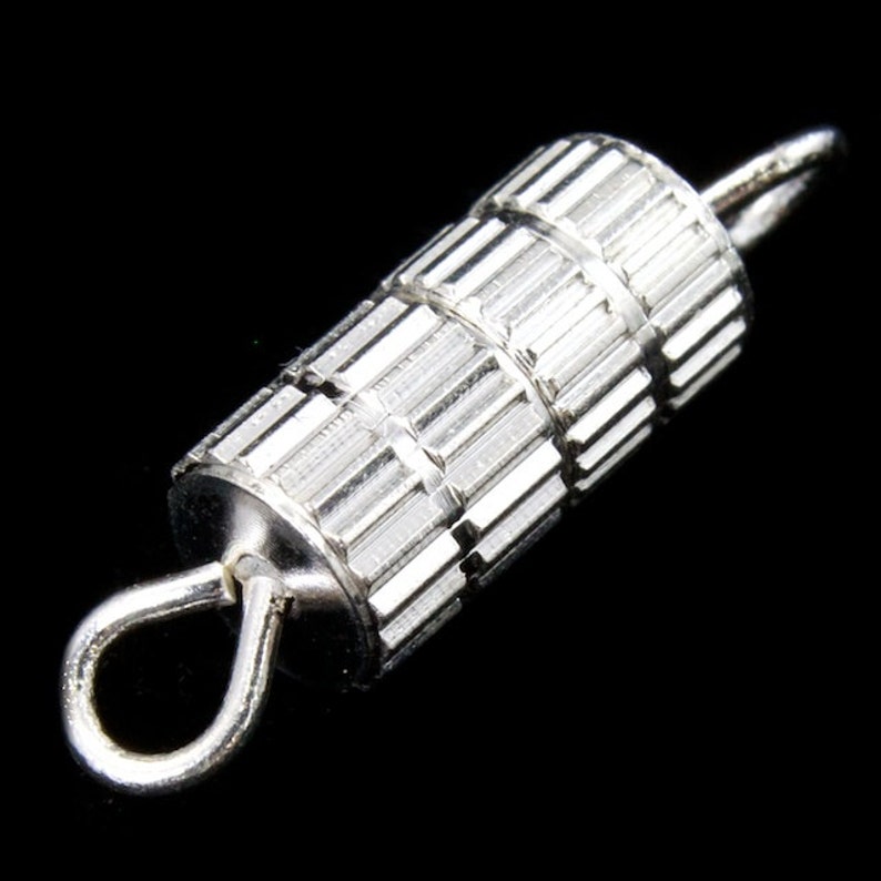 17mm Silver Barrel Clasp #CLB004