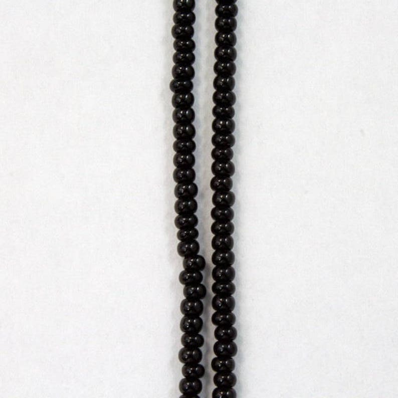 12 Kilo 110 Opaque Black Czech Seed Bead #CSG002