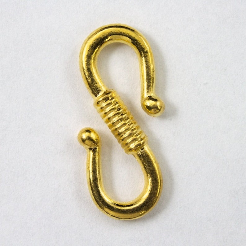 15mm Gold S Hook Clasp CLA154 Etsy