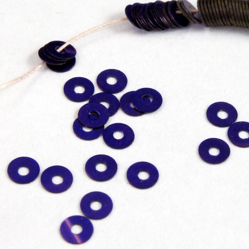 3mm Vintage Dark Purple Flat Sequin 1,000 Pcs #2540