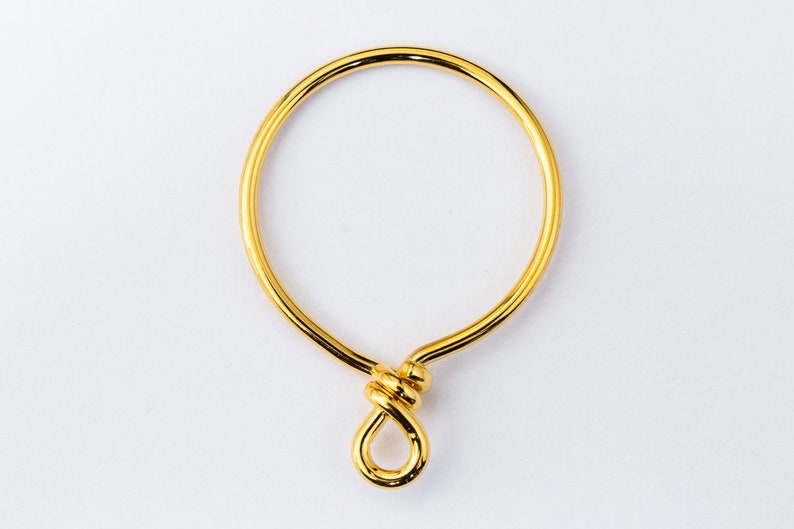 #CK802 10 Pcs 20mm Bright Gold TierraCast Brass Wire Hoop 17 Gauge