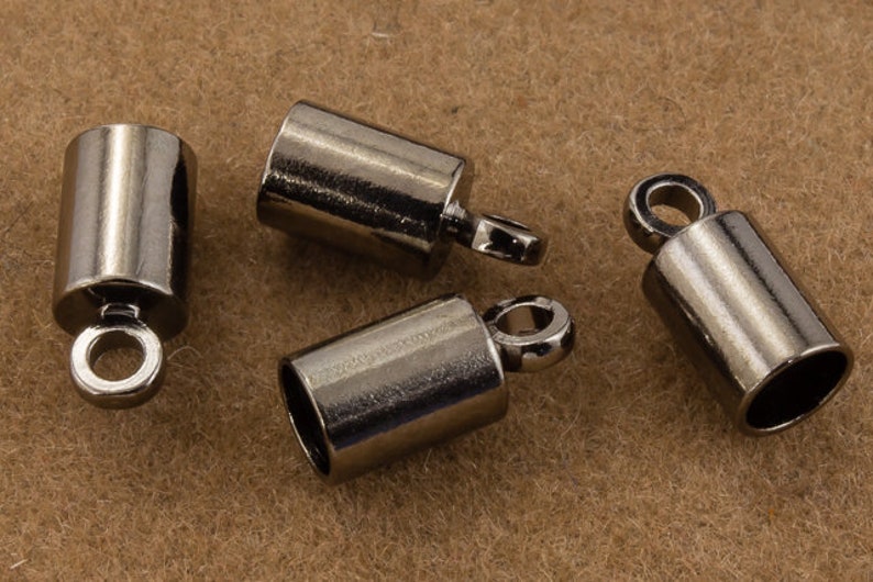 3mm Gunmetal Cord End Cap #MFC116