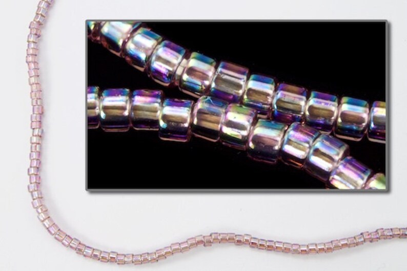 DBL173-80 Transparent Light Amethyst AB Miyuki Delica Beads