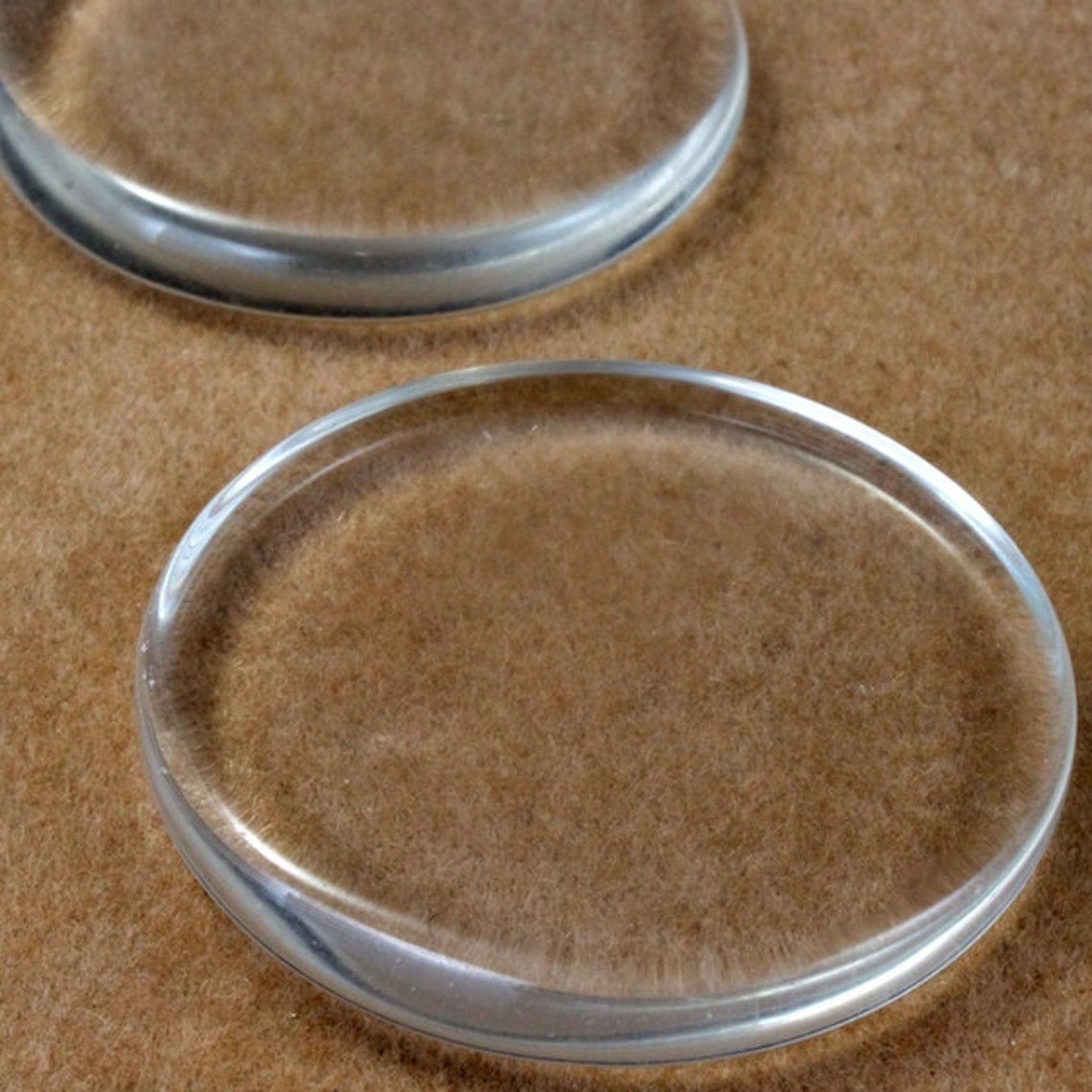 35mm Round Clear Glass Disc CFG007 Etsy