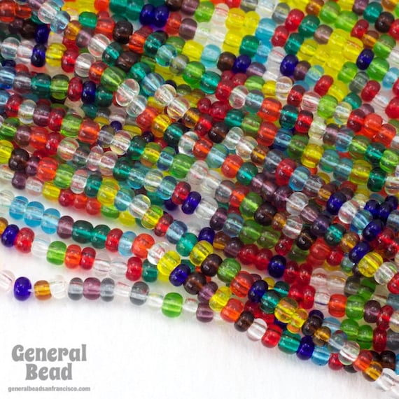 11//0 Matte Opaque Multi Mix Czech Seed Bead 10 Gm, Hank, 1//2 Kilo #CSG255