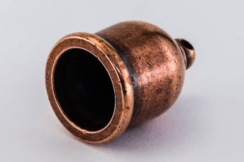 10mm Antique Copper TierraCast Taj Mahal Cord End #CK423 5 Pcs