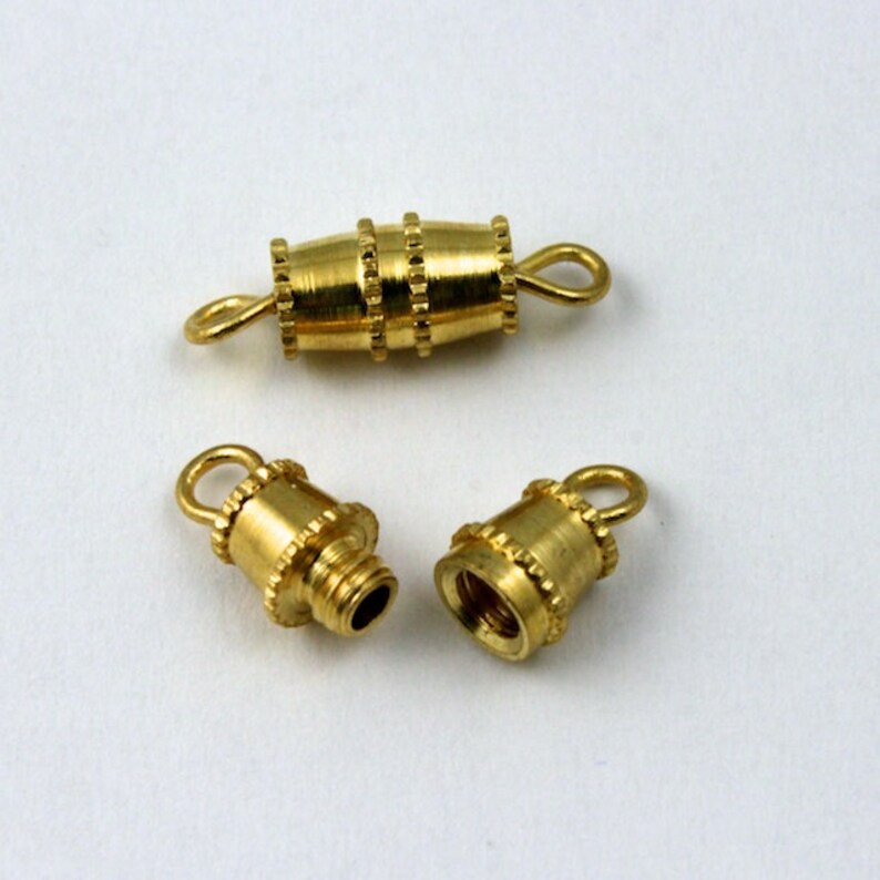 16mm Gold Barrel Clasp CLA001 Etsy