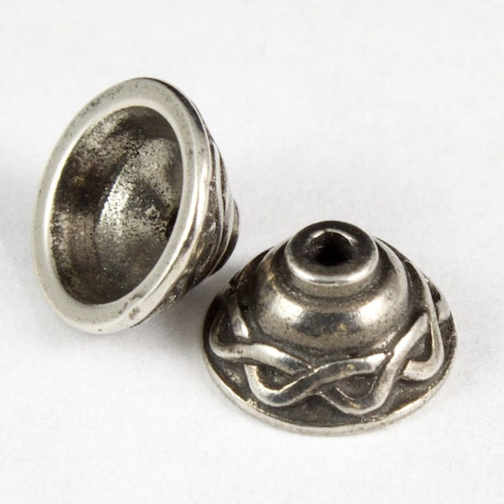8mm Antique Silver Tierracast Pewter Celtic Bead Cap CK044 | Etsy