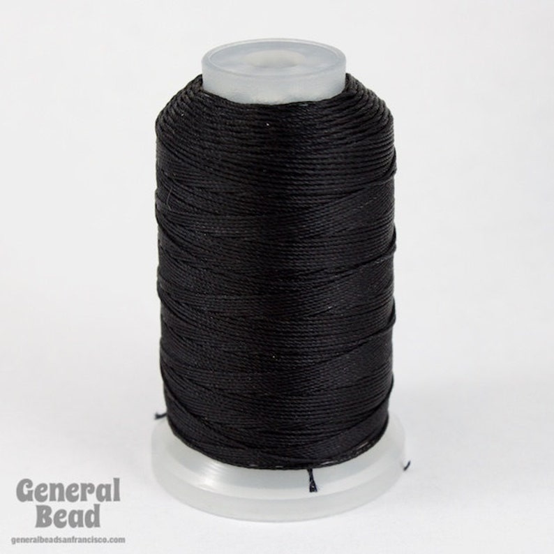 Black Nymo Size F Beading Thread #CDS018