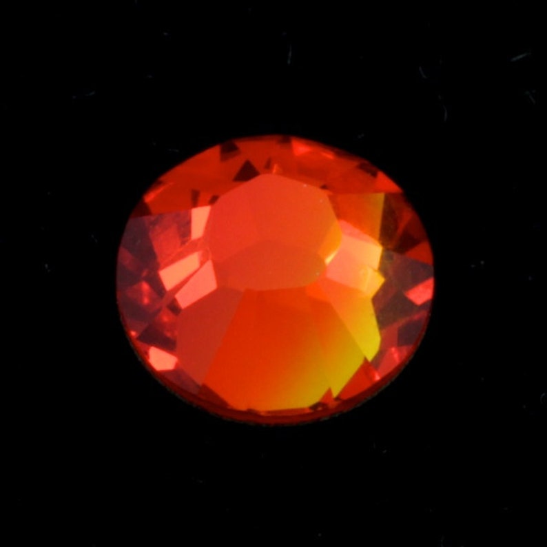 Swarovski 2058/2088 Fire Opal Flat Back Rhinestones 5ss 7ss Etsy
