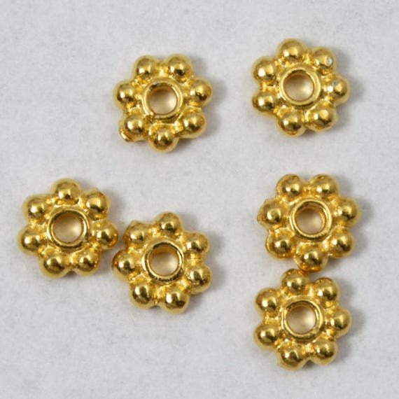 3mm Antique Brass TierraCast Pewter Beaded Daisy Spacer #CK125