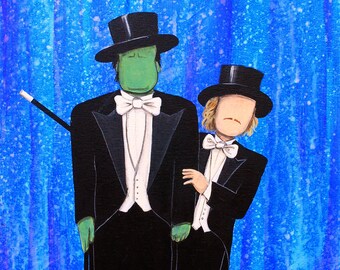 Super Duper - 8x10 Art Print - Tribute to Young Frankenstein - Puttin on the Ritz