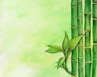Bamboo Love 8x10 Art Print