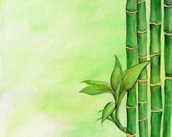 Impression d'art Bamboo Love 8 x 10