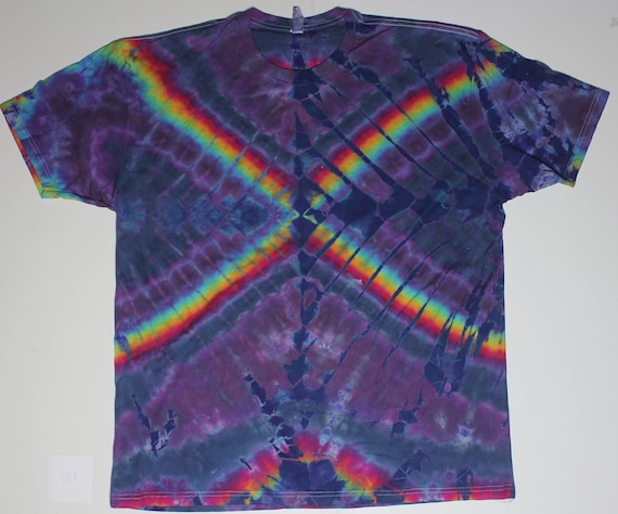 Adult 2XL Tie Dyed T-Shirt 100 percent combed Ring Spun Cotton  #317 Authentic Phillip Brown Design