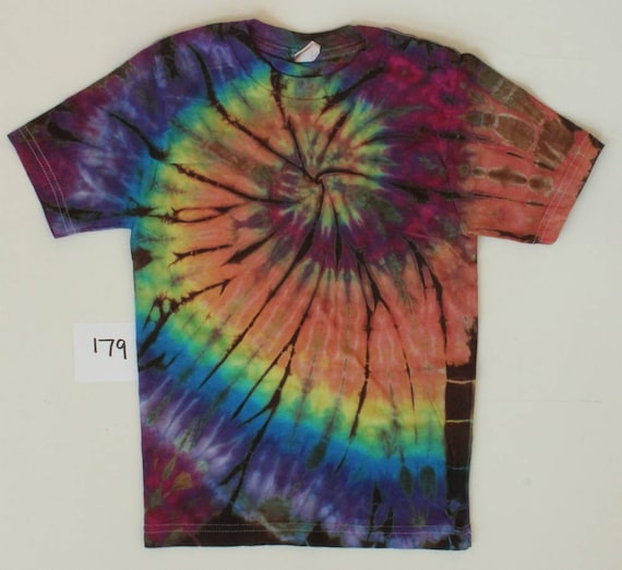 Children's Extra Small Next Level 100 Percent combed ringspun cotton Tie Dye Spiral T-Shirt #179 Authentic Phillip Brown Design