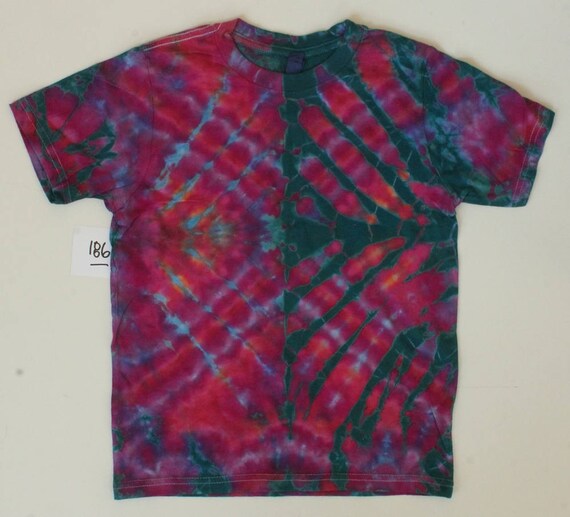 Children's Medium Next Level 100 Percent combed ringspun cotton Tie Dye T-Shirt #186 Authentic Phillip Brown Design