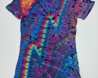 Women's Medium Lightning Long Tie-Dyed Tee RVCA Authentic Phillip Brown Design