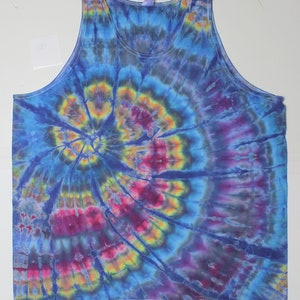 2X Mens&#39; 100 percent Cotton Tie Dyed Tank Top #287 Best Gift Fast Shipping