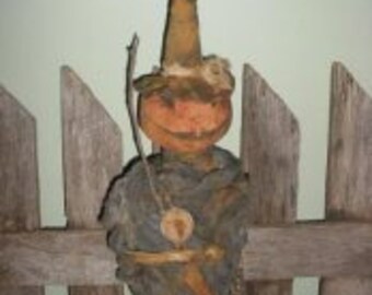JOL Pumpkin head Witch Doll Pattern