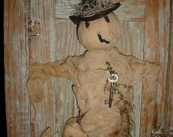 Primitive Ghost Witch doll E-Pattern