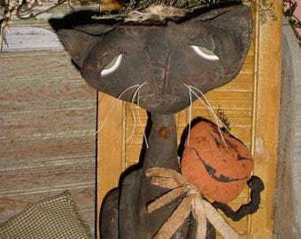 PATTERN Primitive Country Witch Cat