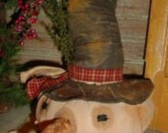 Snowman Head Pattern PRIM Centerpiece Table Decor