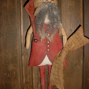 Primitive Santa Doll E-Pattern