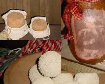 DREI MUSTER in einem Rusty Nikolaus Gläser Prim Schneebälle Koloniale Zuckertüten Primitive