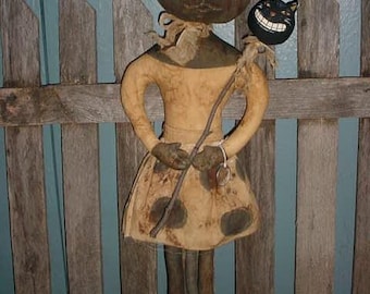 Primitive Miss Kitty Cat Doll E-PATTERN