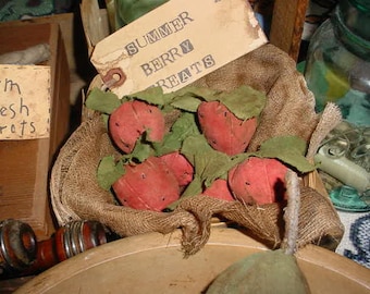 Primitive Strawberry E-Pattern Pattern for Prim Strawberries