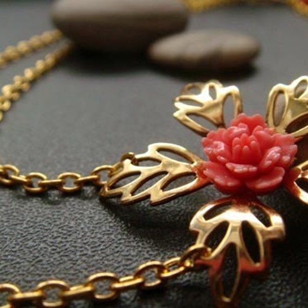 SALE . coral blossom .